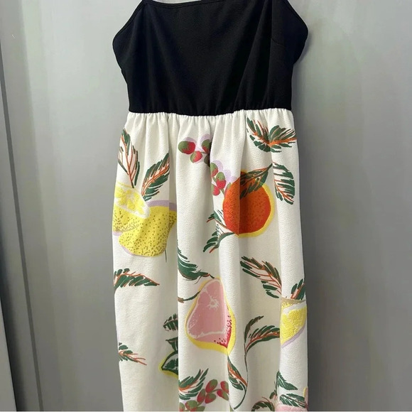 Zara Rubberized Combination Black Printed Strap Dress size Small - Picture 5 of 7